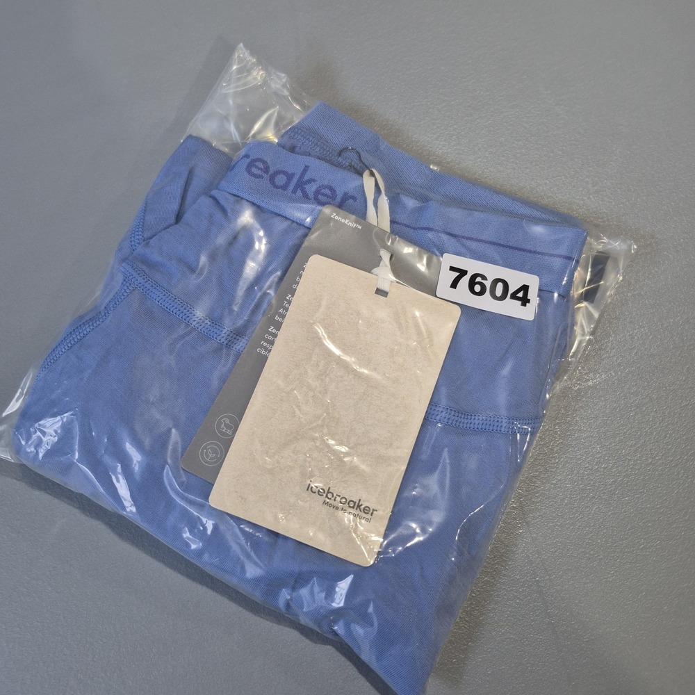 Icebreaker Merino Wool Leggings Womens Small Blue 200 ZoneKnit Base Layer Vented - Picture 11 of 11